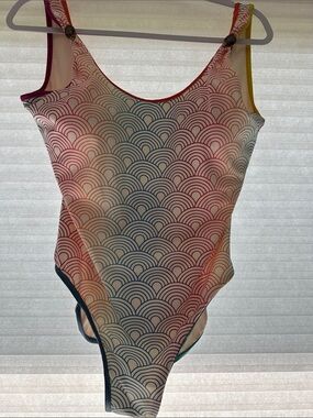 Kurt Geiger Multicolor Wave-Print One-Piece Swimsuit